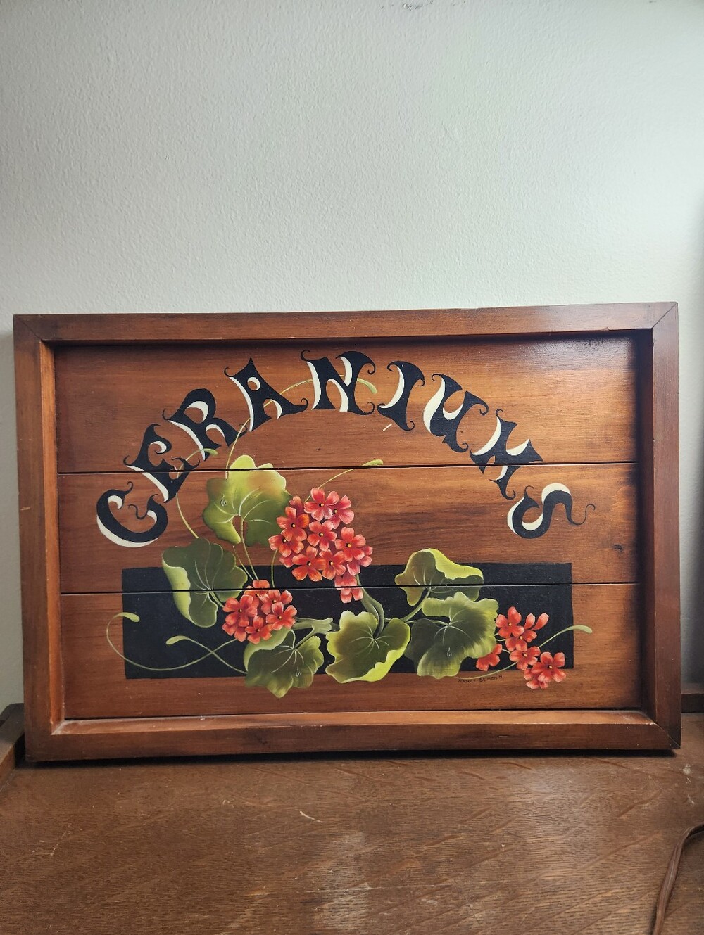 Vintage Wood Serving Tray/Decor